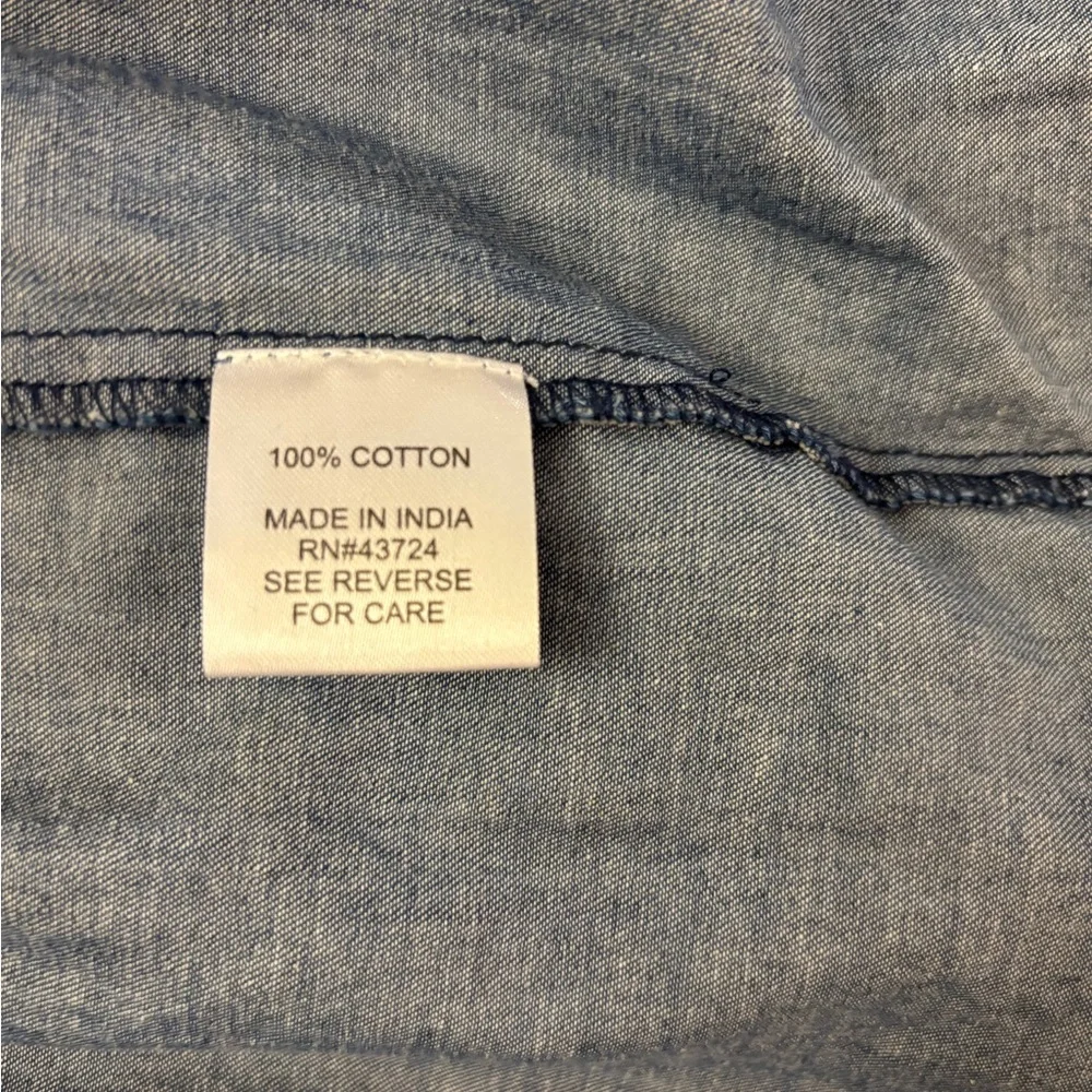 Linda Anderson Denim Blue Long Sleeve Dress - Picture 7 of 8